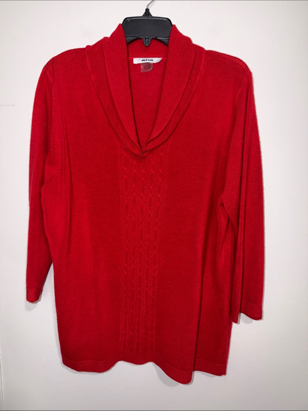 Alia Bright Red Cowl Neck Sweater